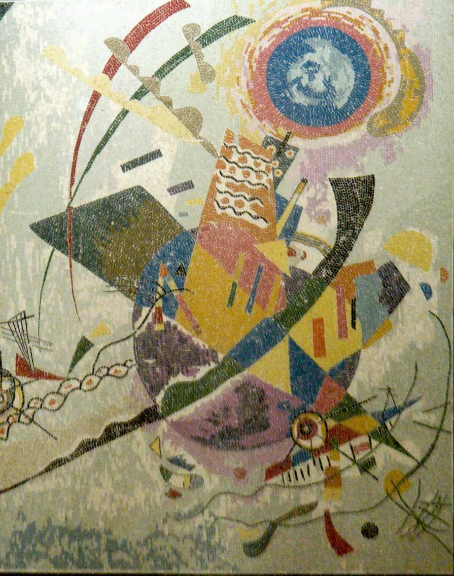 Blue Circle Contemporary Mosaic