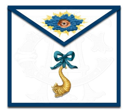 Blue Ribbon Masonic Lodge Officers Aprons (Set of 11)