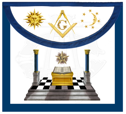 Blue Lodge Lights Master Mason Apron