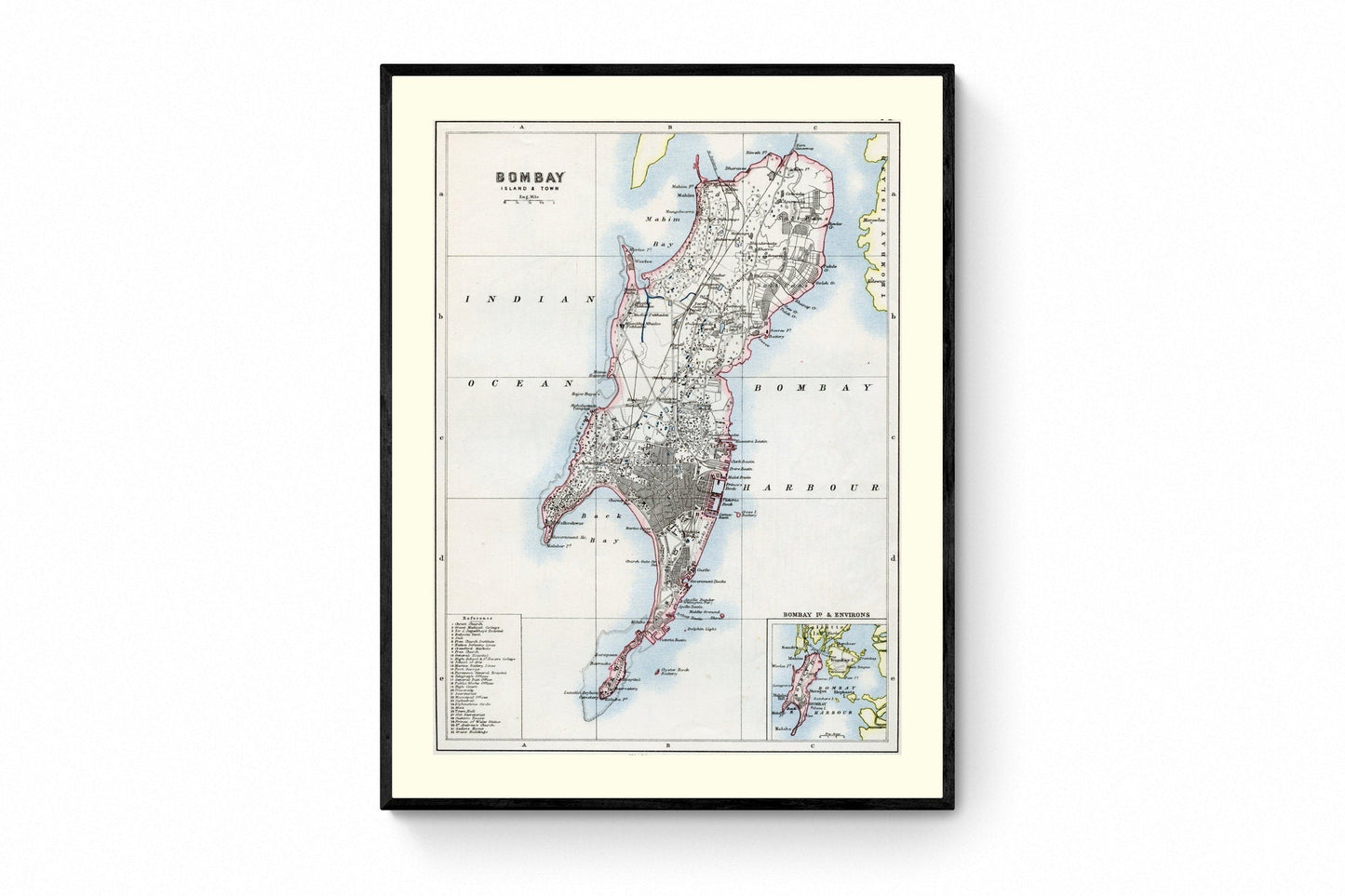 Bombay (Island and Town) Map