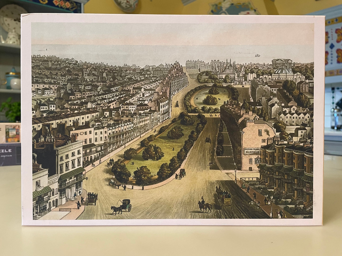 Brighton Bird's Eye View Jigsaw Puzzle - 1000 Pieces, Antique 1839 Map Design