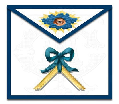 Blue Ribbon Masonic Lodge Officers Aprons (Set of 11)