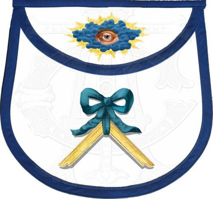 Blue Ribbon Masonic Lodge Officers Aprons (Set of 11)