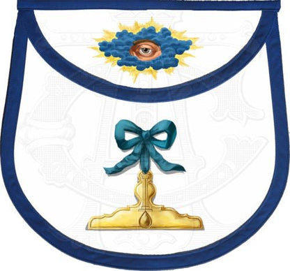Blue Ribbon Masonic Lodge Officers Aprons (Set of 11)