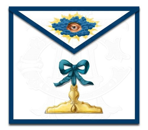 Blue Ribbon Masonic Lodge Officers Aprons (Set of 11)
