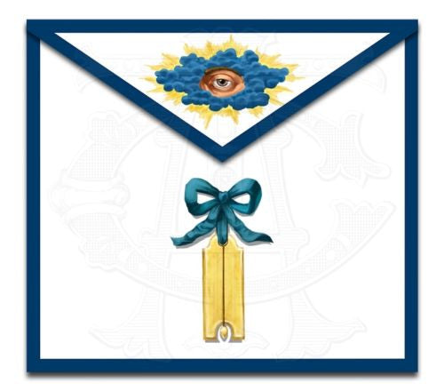 Blue Ribbon Masonic Lodge Officers Aprons (Set of 11)
