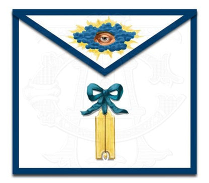Blue Ribbon Masonic Lodge Officers Aprons (Set of 11)