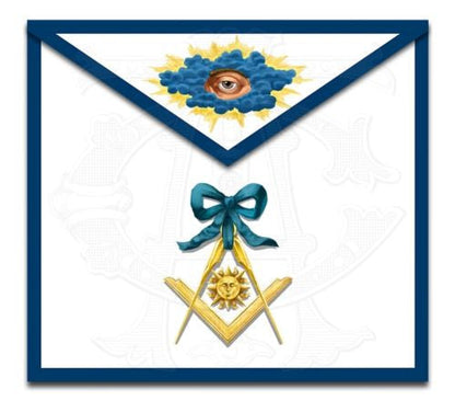 Blue Ribbon Masonic Lodge Officers Aprons (Set of 11)