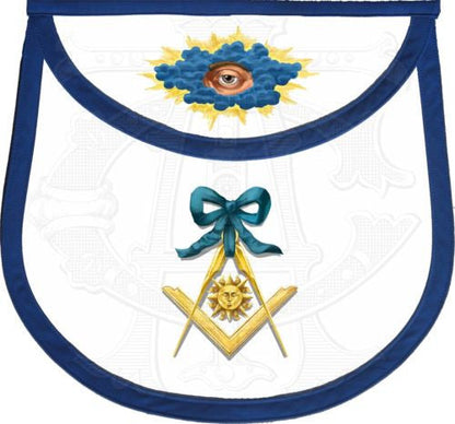 Blue Ribbon Masonic Lodge Officers Aprons (Set of 11)