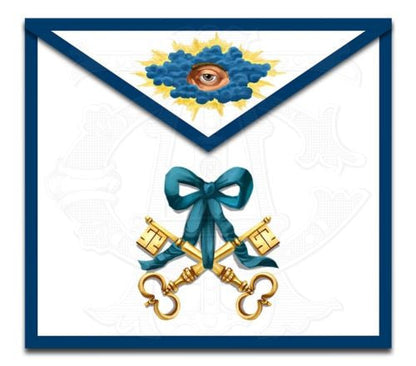 Blue Ribbon Masonic Lodge Officers Aprons (Set of 11)