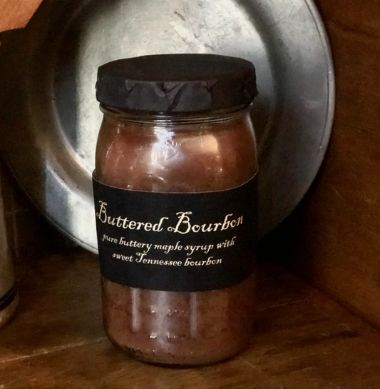 #BLBB BUTTERED BOURBON Jar Candle By Black Label Candles
