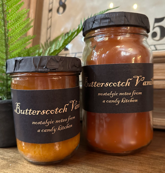 #BLBSV BUTTERSCOTCH VANILLA Jar Candle By Black Label Candles