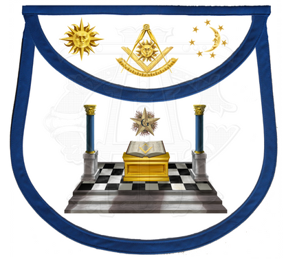 Blue Lodge Lights Past Master Apron