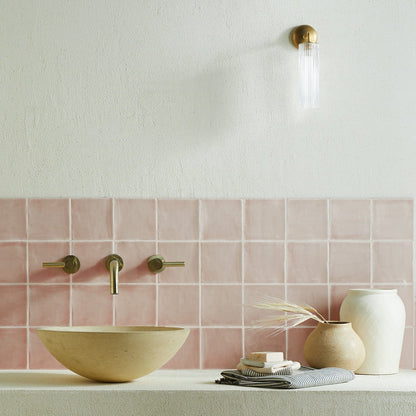 Blush Glazed Square Tile