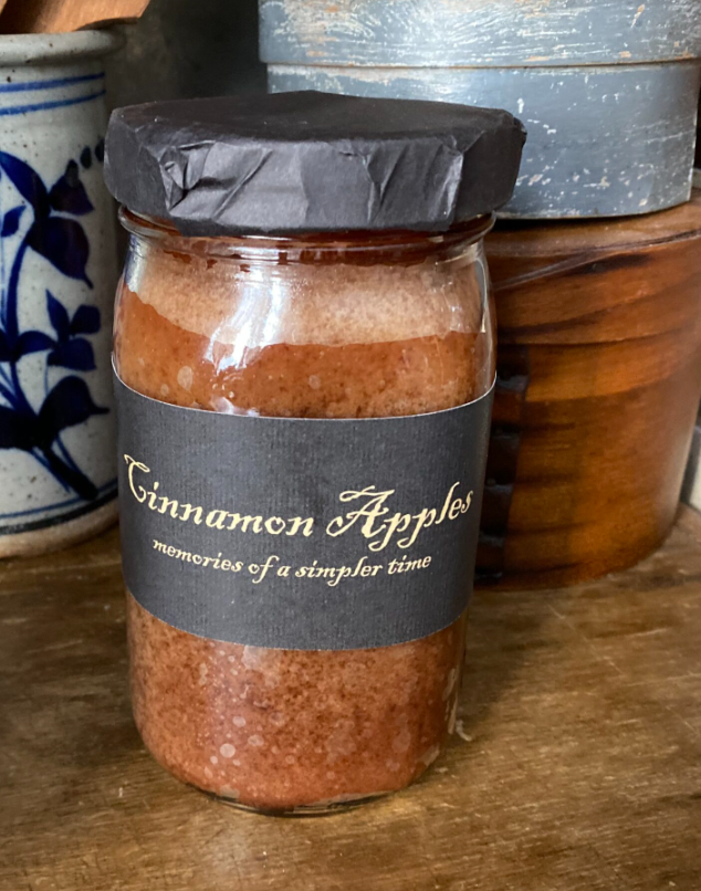 #BLCA CINNAMON APPLES Jar Candle By Black Label Candles