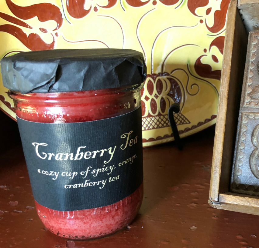 #BLCT CRANBERRY TEA Jar Candle By Black Label Candles