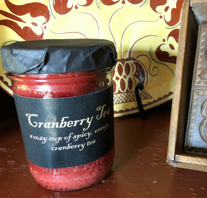 #BLCT CRANBERRY TEA Jar Candle By Black Label Candles