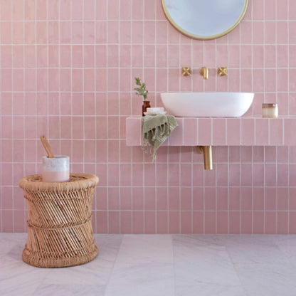Blush Glazed Metro Tile