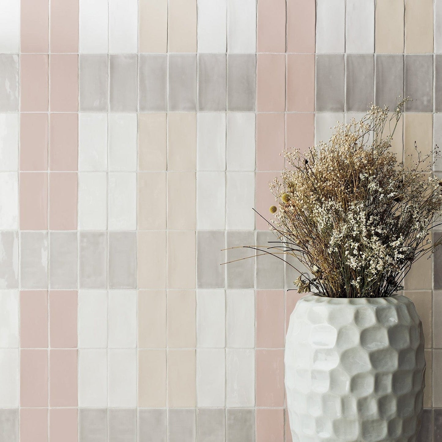 Blush Glazed Metro Tile