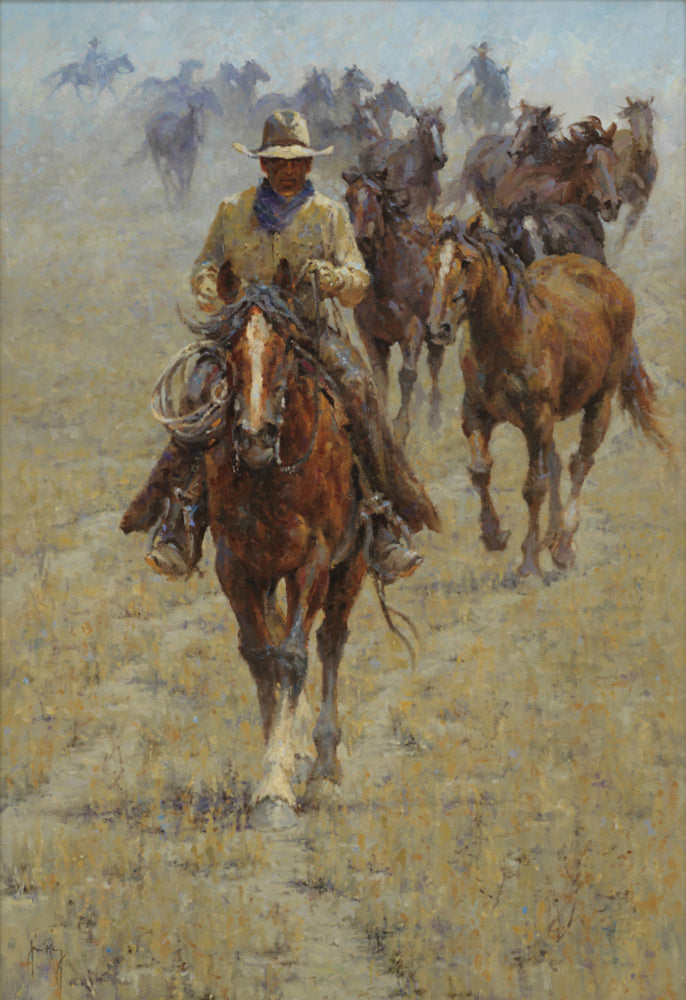 Bringing in the Mares Art Prints by Jim Rey Artist
