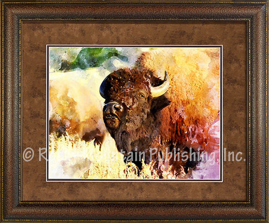 Boss ¨C American Bison Art Prints by Mitchell Mansanarez