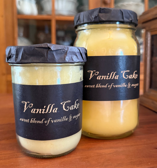 #BLVC VANILLA CAKE Jar Candle By Black Label Candles