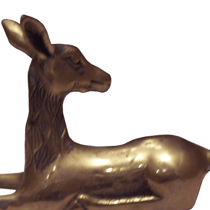 Brass Reclining Deer