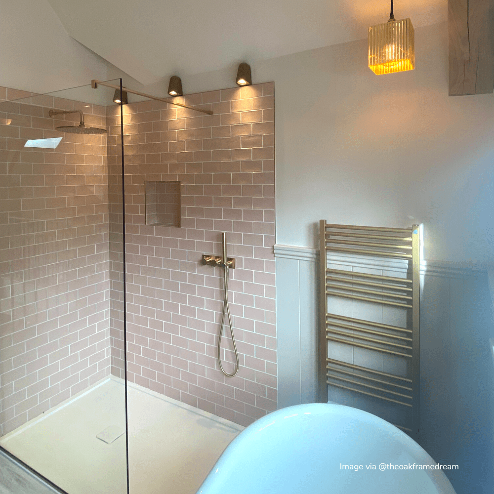 Blush Glazed Metro Tile