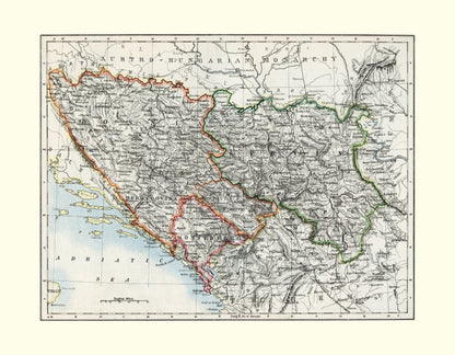 Bosnia, Serbia and Montenegro Map