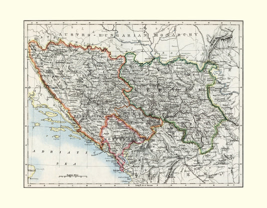 Bosnia, Serbia and Montenegro Map