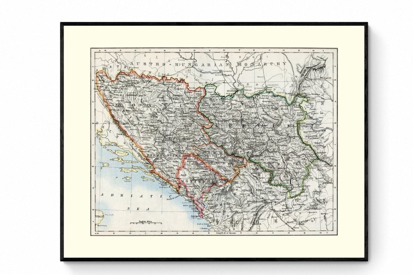 Bosnia, Serbia and Montenegro Map