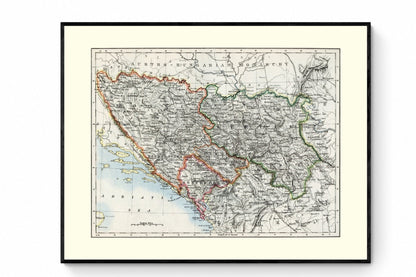 Bosnia, Serbia and Montenegro Map