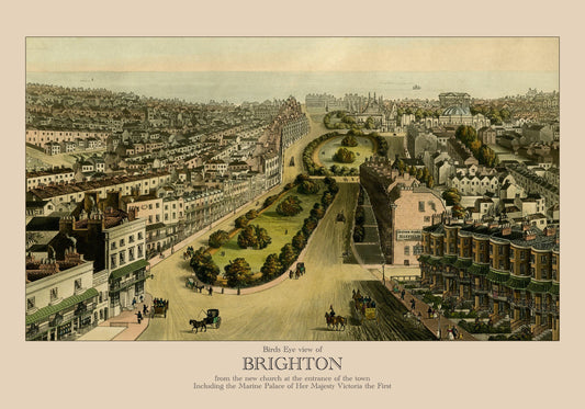 Brighton Birds Eye View 1839