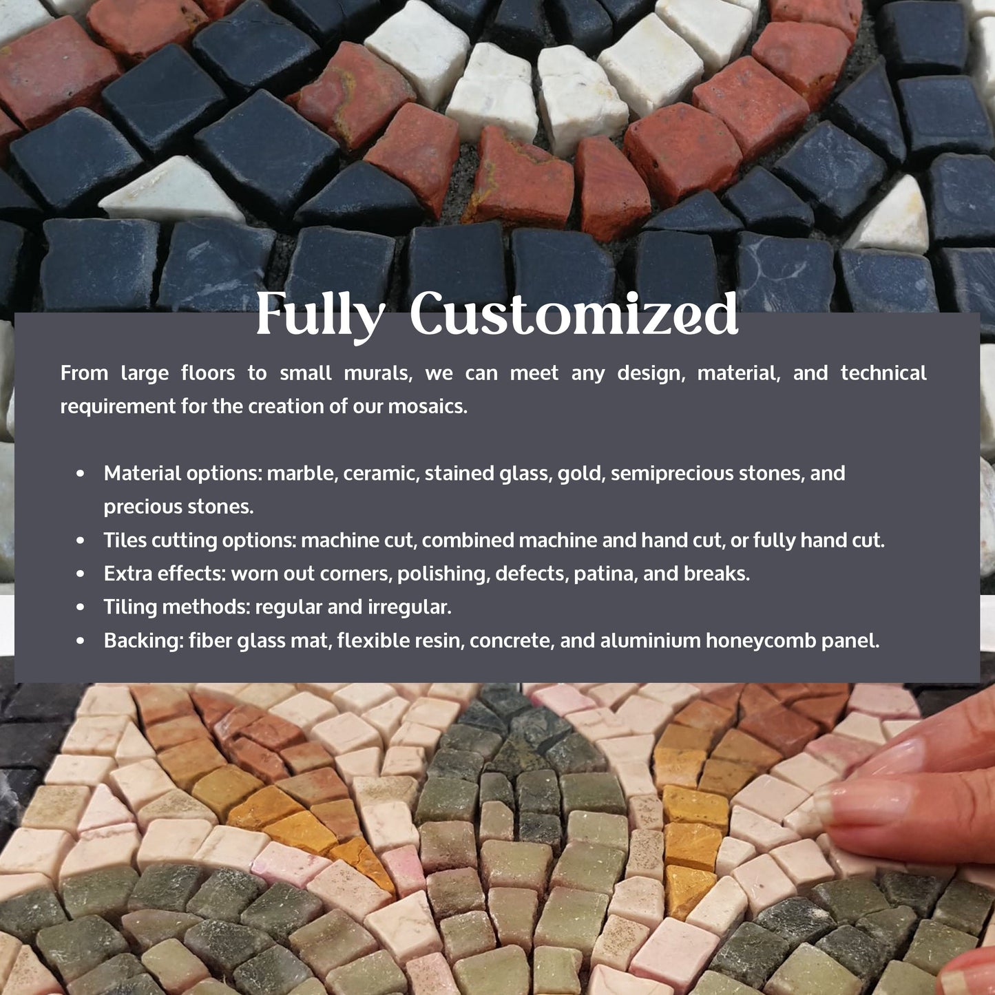'Branches of Leaves' Geometric Mosaic