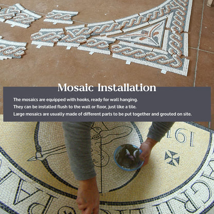 'Branches of Leaves' Geometric Mosaic