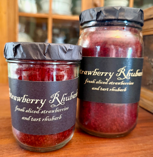 #BLSR STRAWBERRY RHUBARB Jar Candle By Black Label Candles